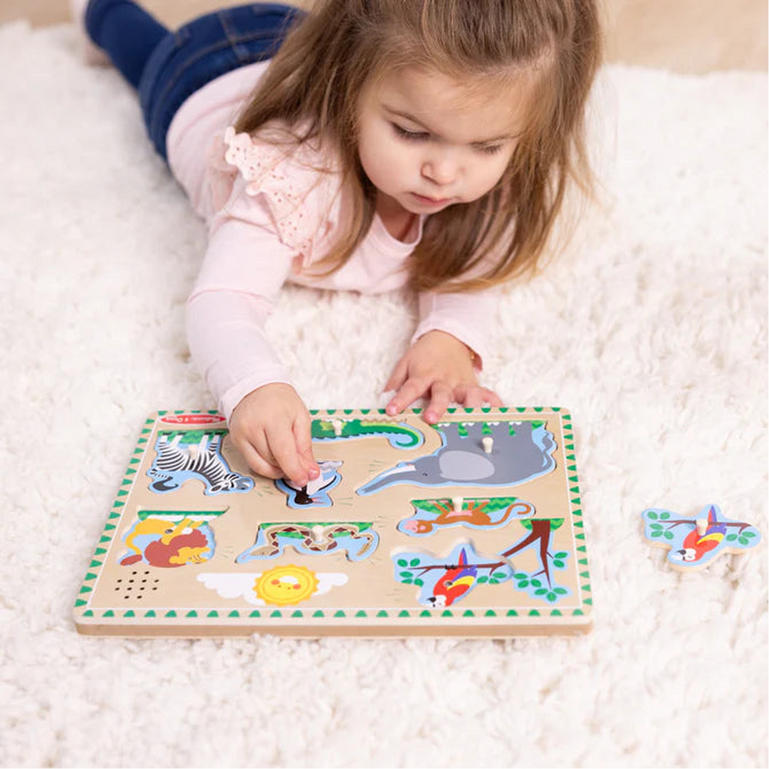 Melissa &amp; Doug Sound Puzzle - Zoo Animals