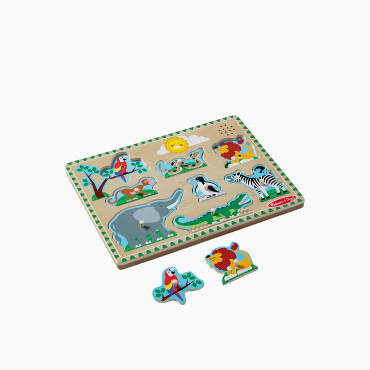 Melissa &amp; Doug Sound Puzzle - Zoo Animals