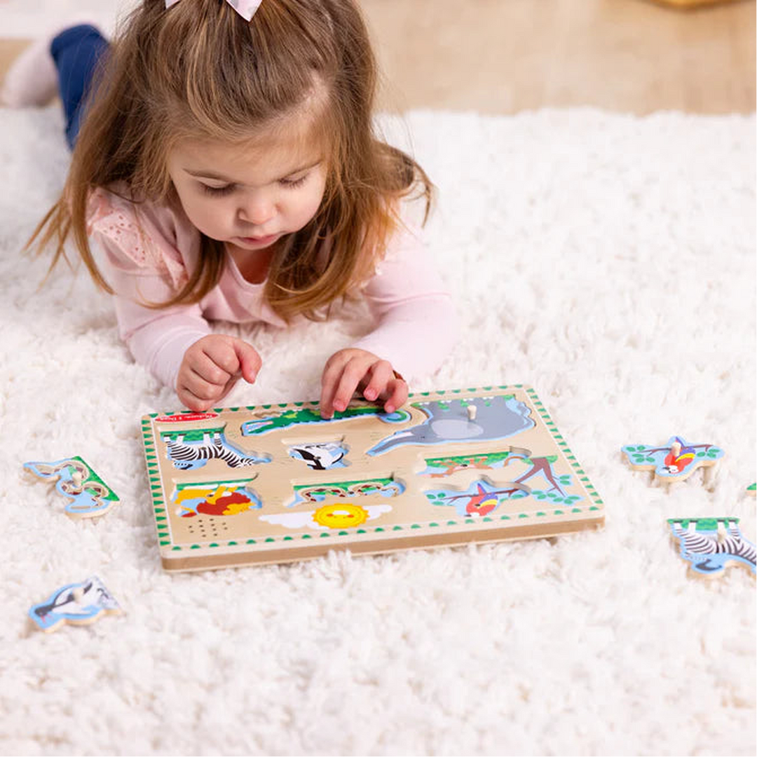 Melissa &amp; Doug Sound Puzzle - Zoo Animals