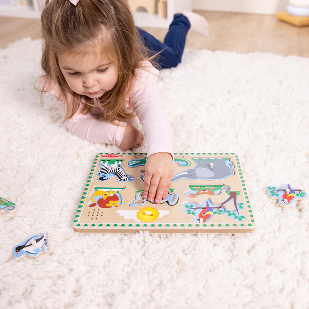 Melissa &amp; Doug Sound Puzzle - Zoo Animals