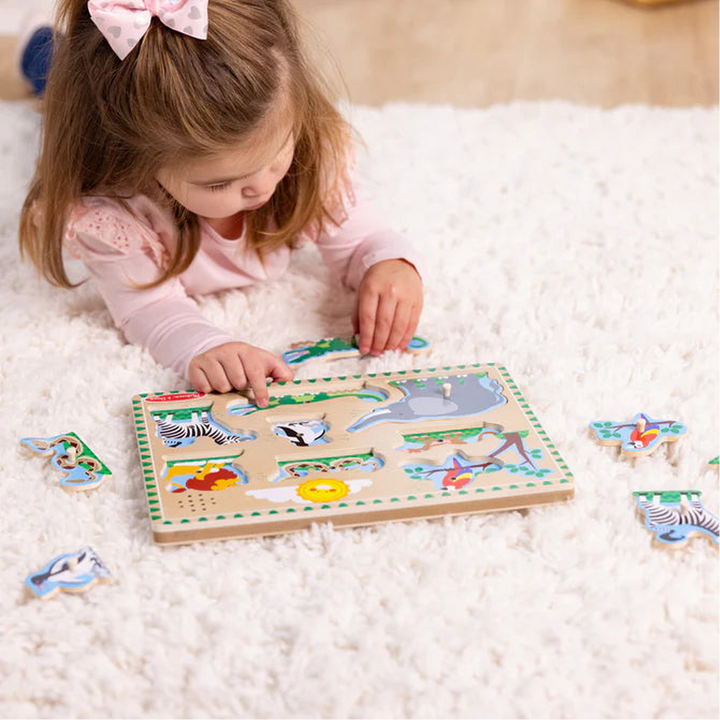 Melissa &amp; Doug Sound Puzzle - Zoo Animals