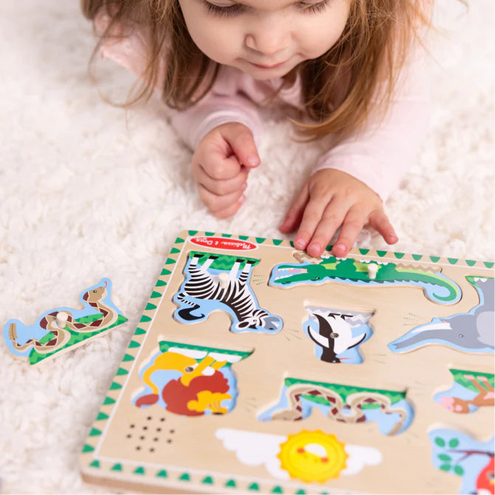 Melissa &amp; Doug Sound Puzzle - Zoo Animals