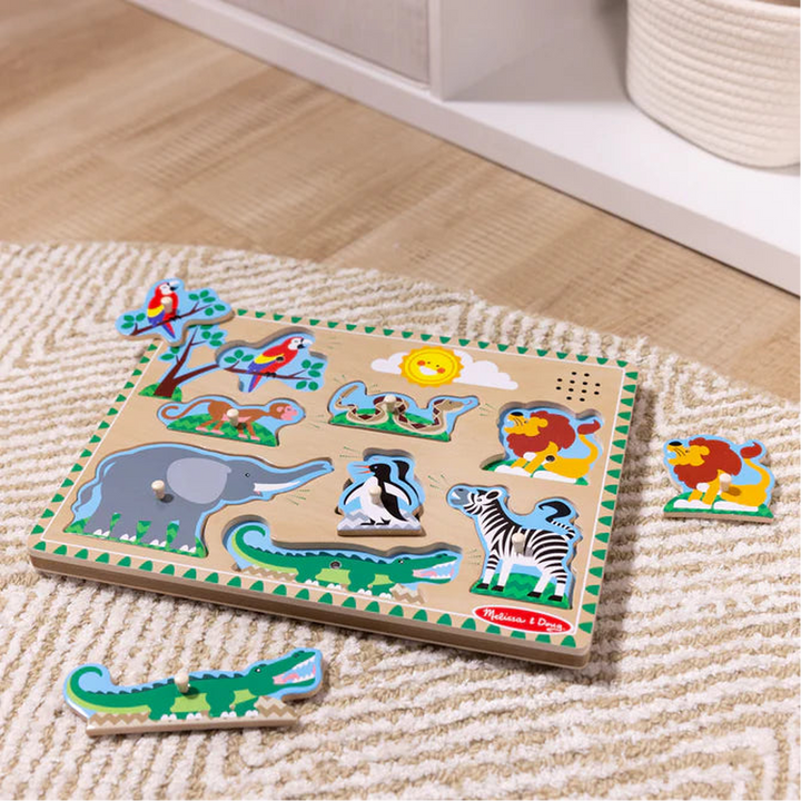 Melissa &amp; Doug Sound Puzzle - Zoo Animals