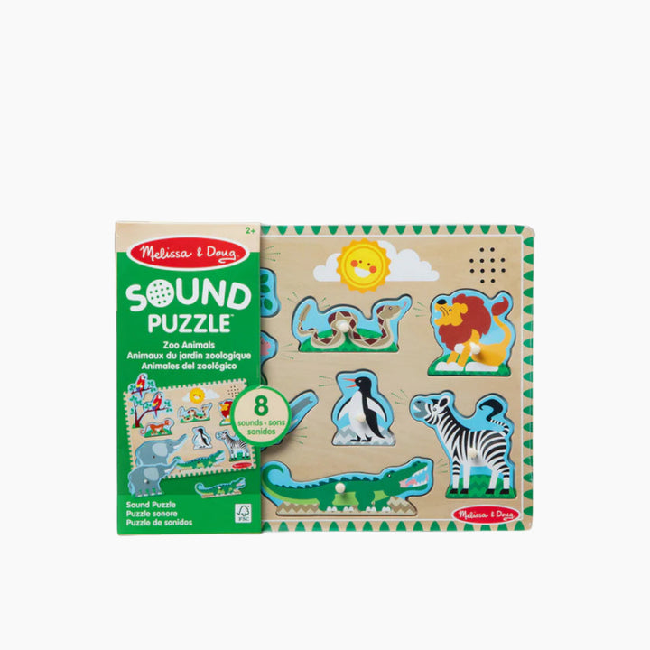 Melissa &amp; Doug Sound Puzzle - Zoo Animals