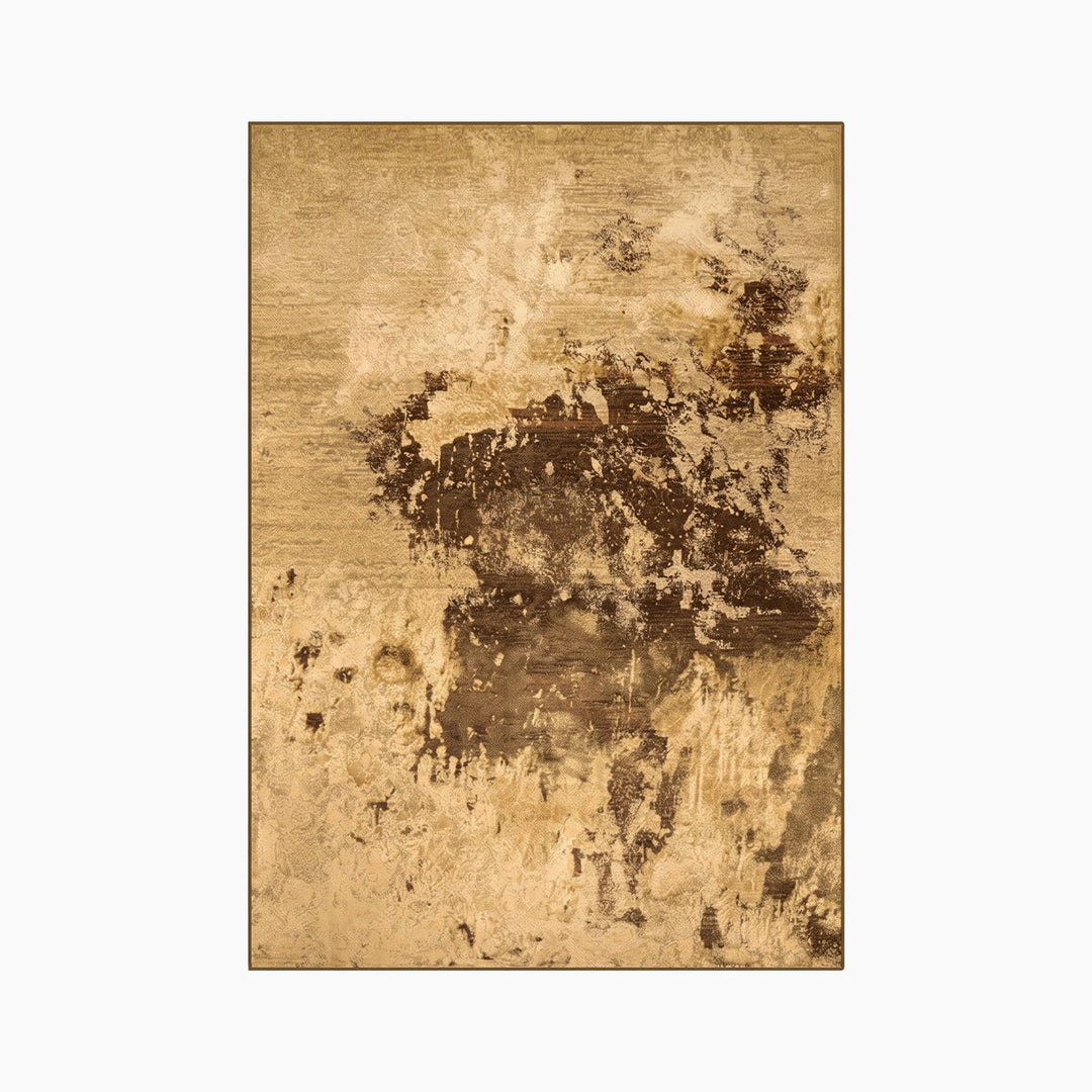 Spazio Home Antique Gold Distressed Rug - HUNA