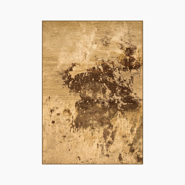 Spazio Home Antique Gold Distressed Rug - HUNA
