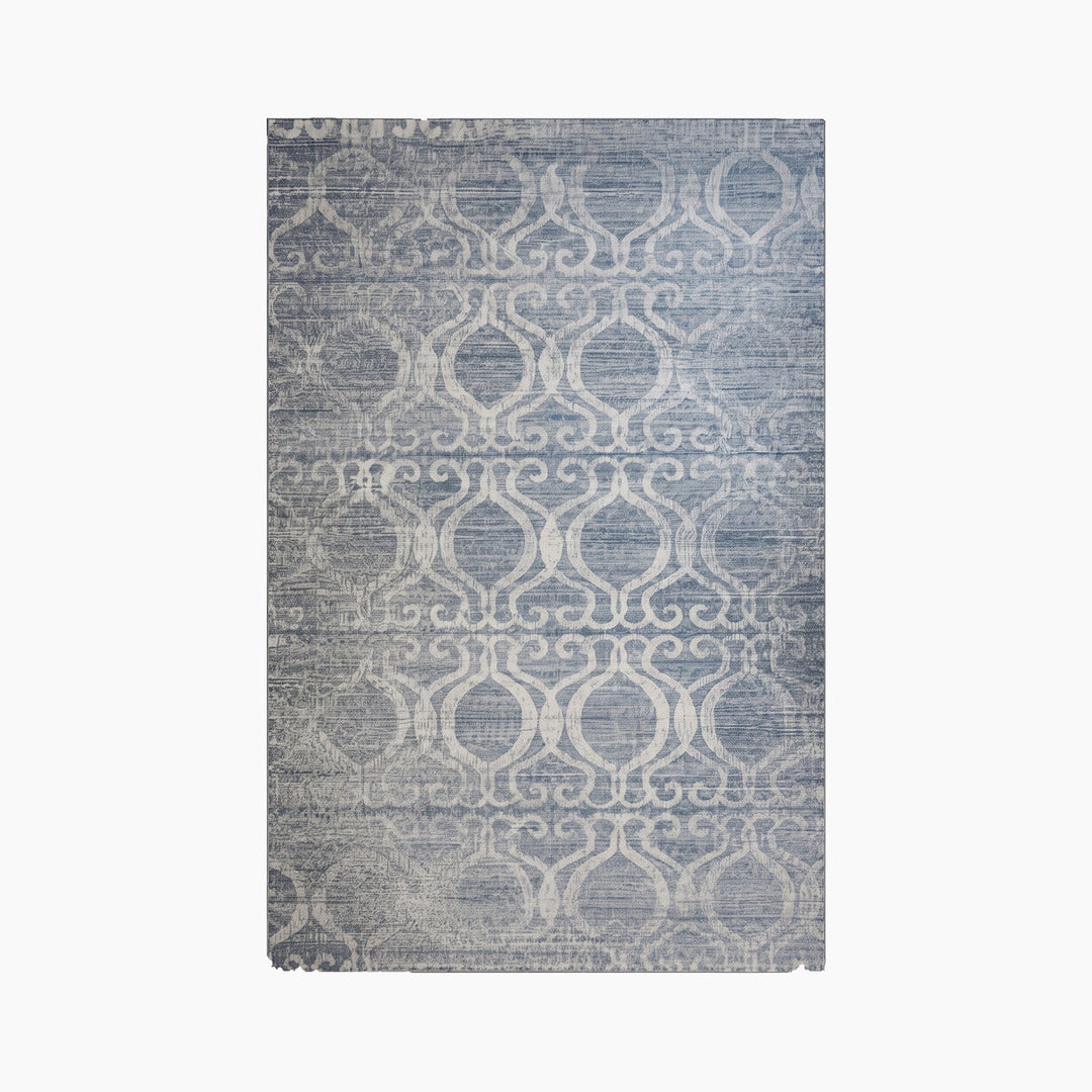 Spazio Home Classic Blue Medallion Rug - HUNA
