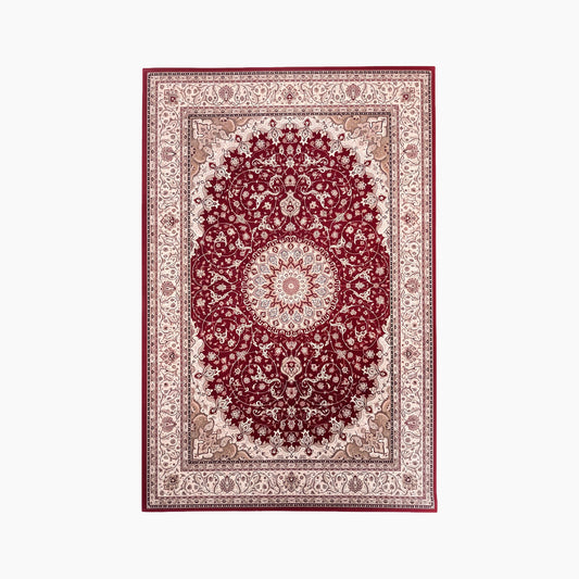 Spazio Home Classic Red Medallion Carpet