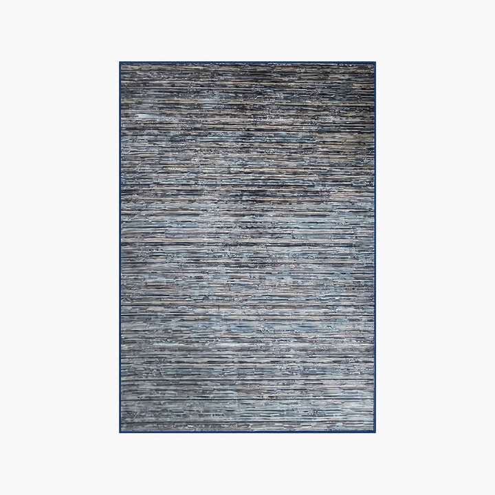 Spazio Home Contemporary Grey Stripes Rug - HUNA