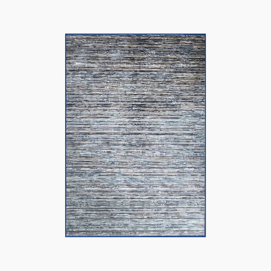 Spazio Home Contemporary Grey Stripes Rug