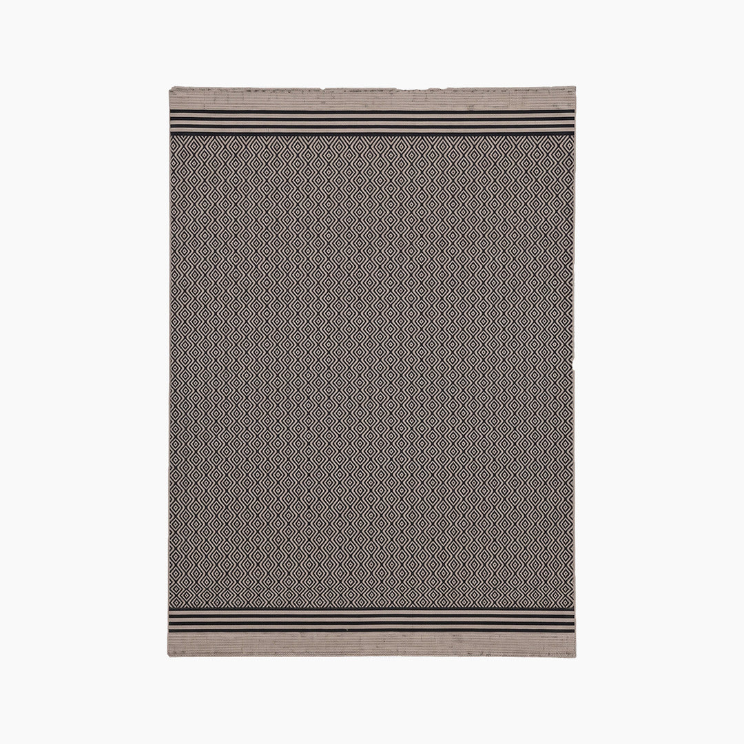 Spazio Home Diamond Grid Monochrome Rug - HUNA