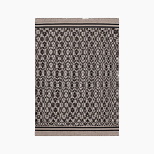 Spazio Home Diamond Grid Monochrome Rug