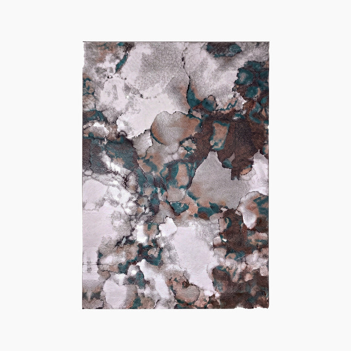 Spazio Home Marble Effect Abstract Rug - HUNA