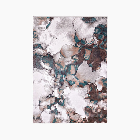 Spazio Home Marble Effect Abstract Rug