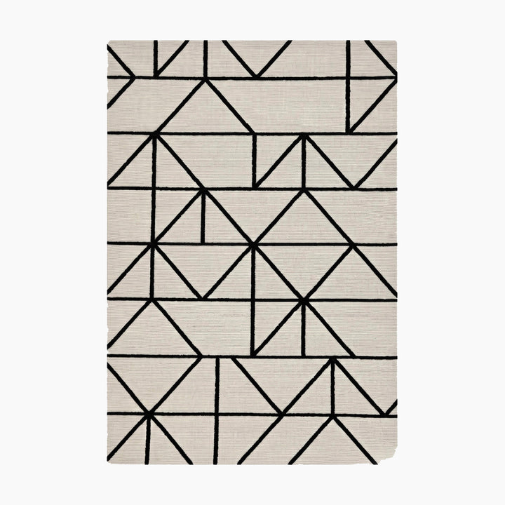 Spazio Home Mono Grid Rug - HUNA