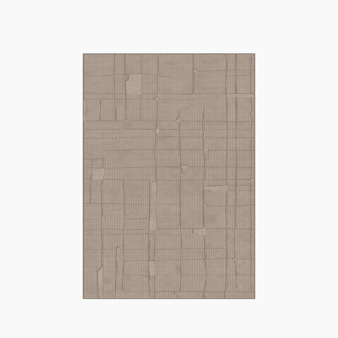 Spazio Home Neutral Block Design Rug
