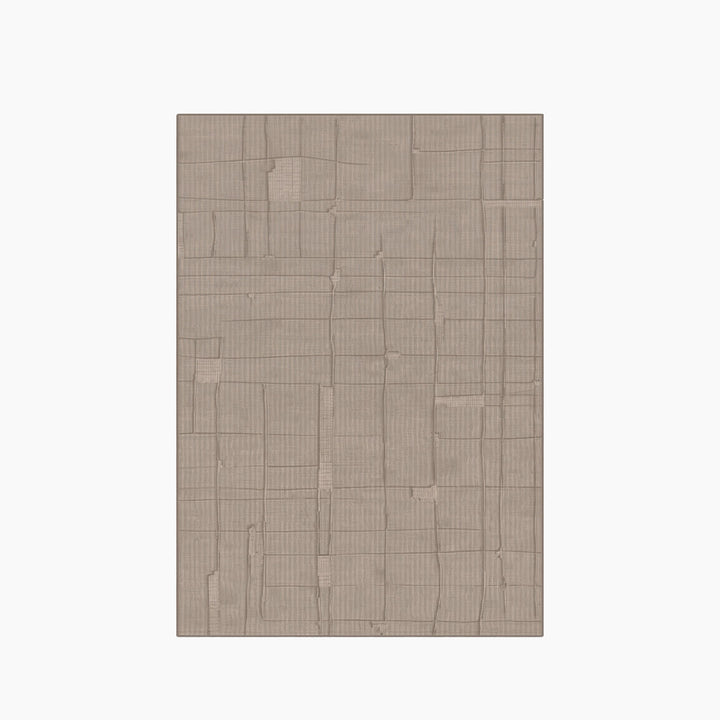 Spazio Home Neutral Block Design Rug
