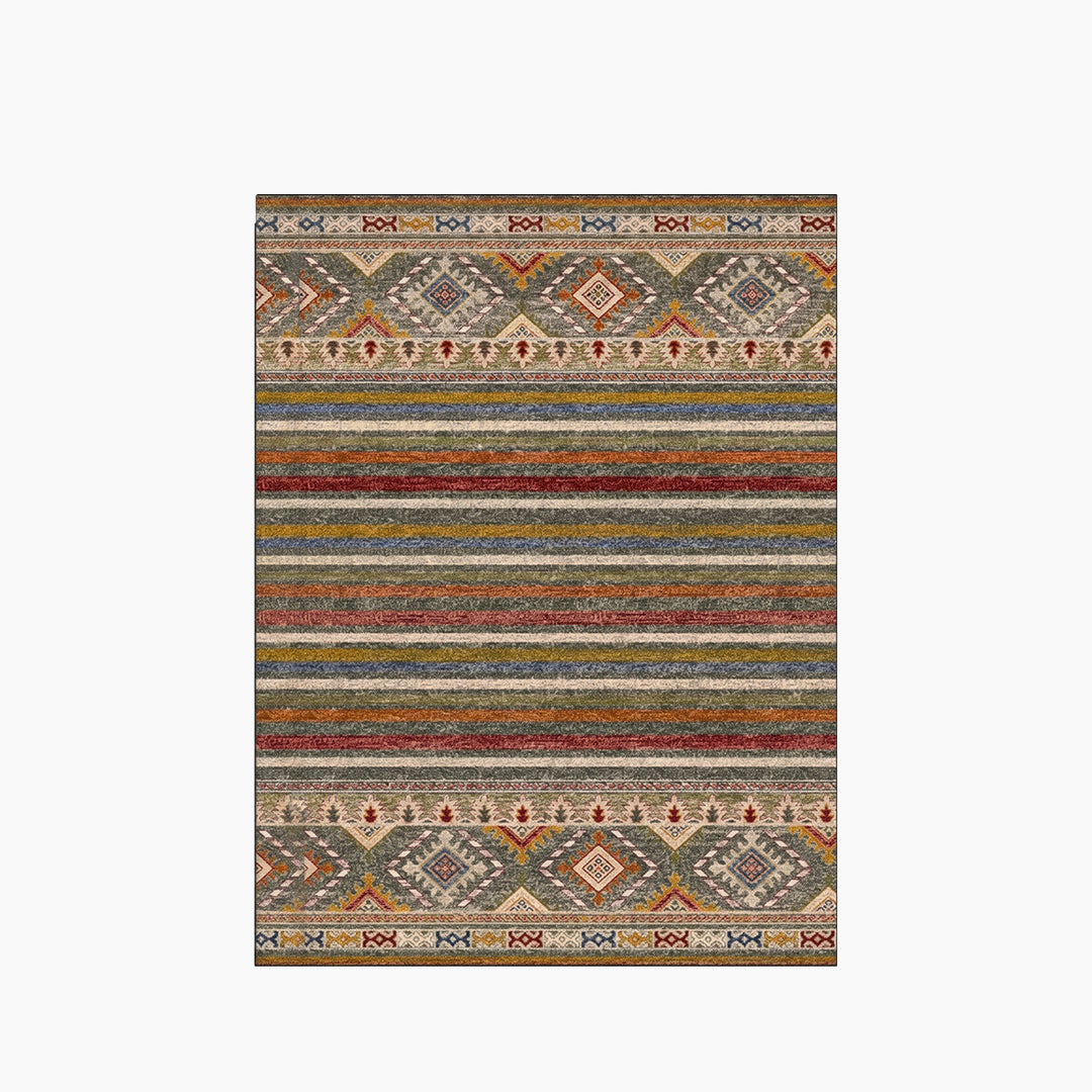 Spazio Home Southwestern Striped Rug - HUNA