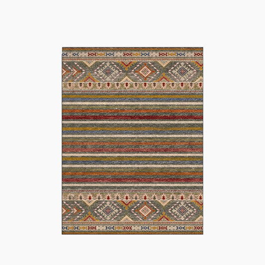 Spazio Home Southwestern Striped Rug