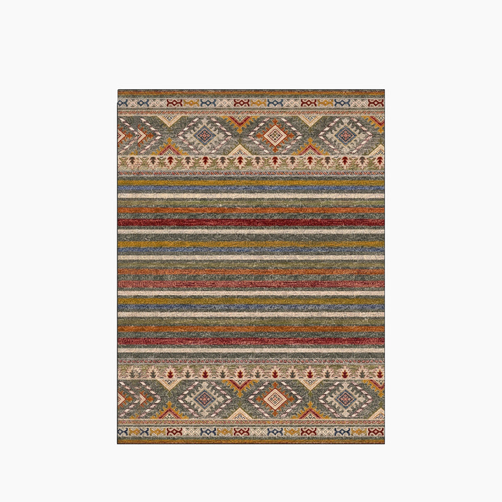 Spazio Home Southwestern Striped Rug - HUNA