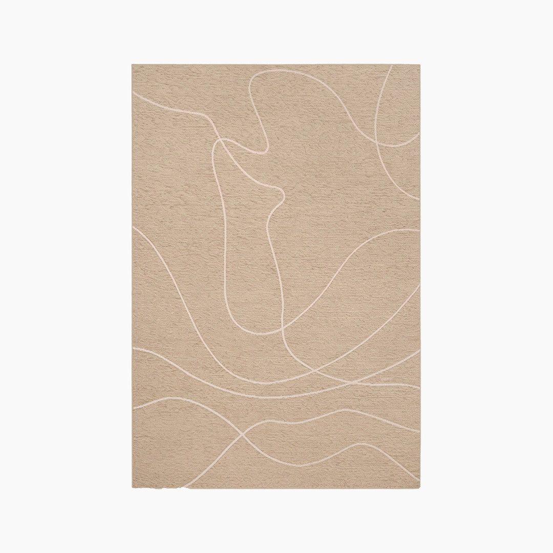 Spazio Home Textured Leaf Pattern Carpet - HUNA