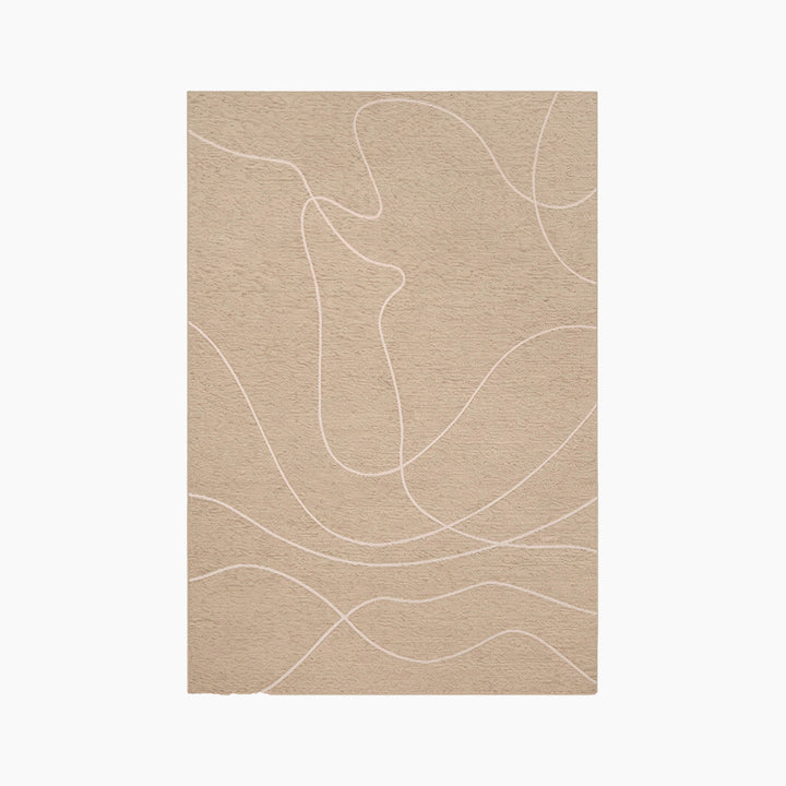 Spazio Home Textured Leaf Pattern Carpet - HUNA