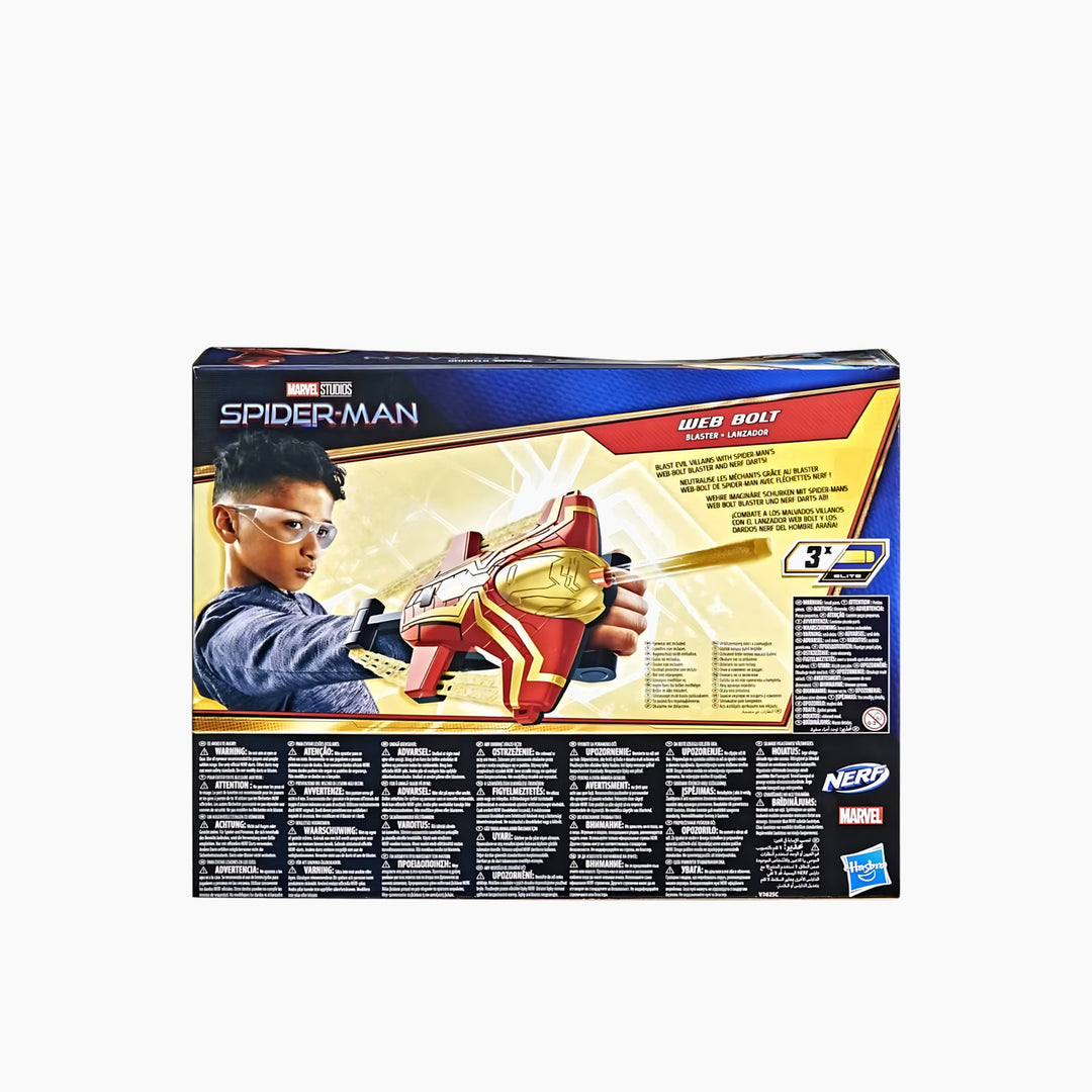 Hasbro Spider-Man Web Bolt Nerf Blaster Toy - HUNA