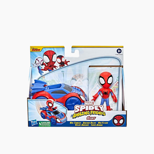 Hasbro Spidey Amazing Friends Web-Crawler Vehicle and Figure Playset