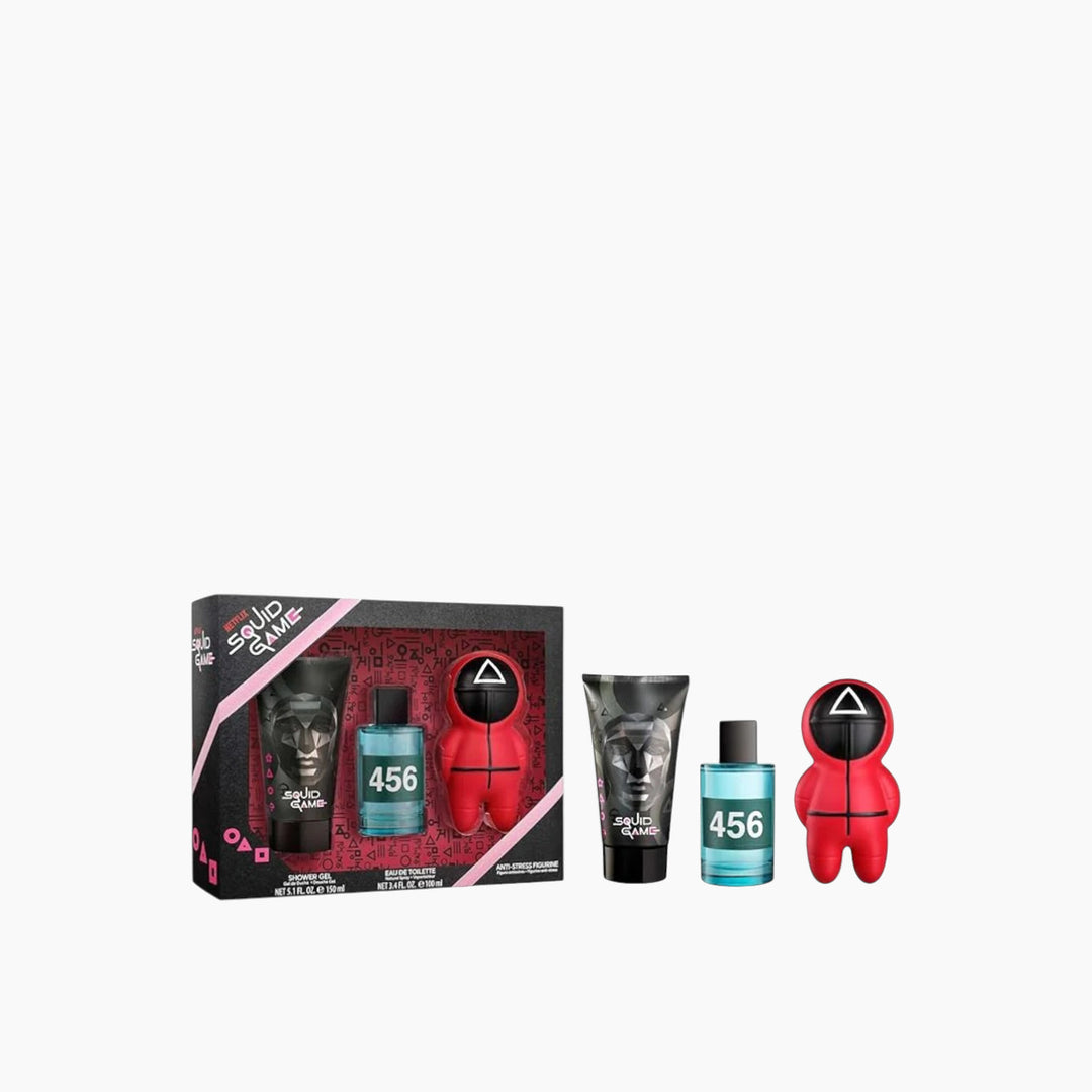 Air-Val Squid Game EDT 100Ml + Shower Gel 150Ml + Figura Antiestres Gift Set For Kids