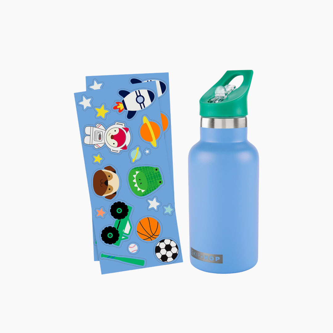 Skip Hop Stainless Steel Canteen Bottle With Stickers