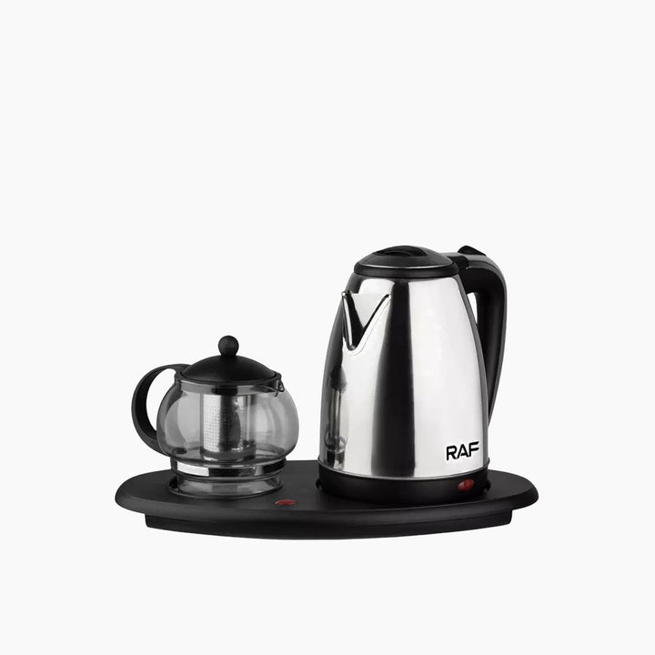 RAF Stainless Steel Water Heater with Glass Jug for Heat Retention