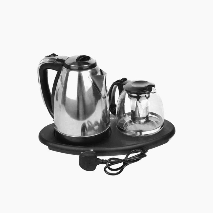 RAF Stainless Steel Water Heater with Glass Jug for Heat Retention