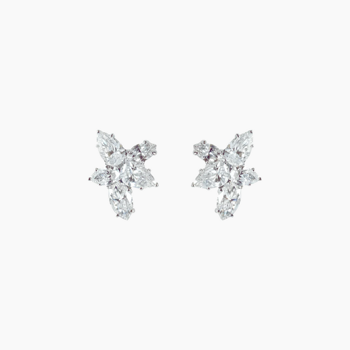 Illumine Gold Stellar Bloom Studs Earrings
