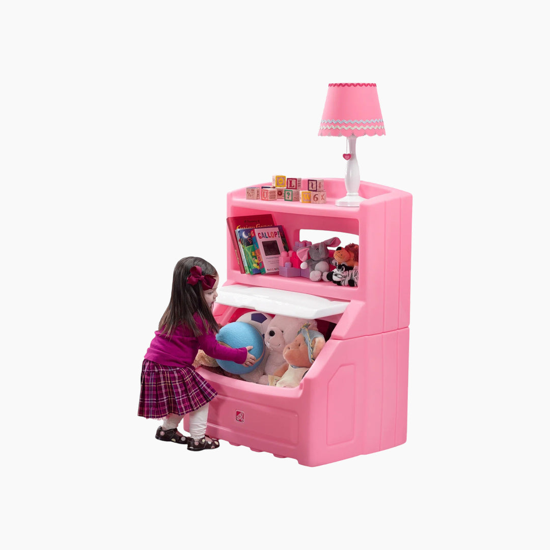 Step 2 Lift&amp;Hide Bookcase Storage Chest Pink