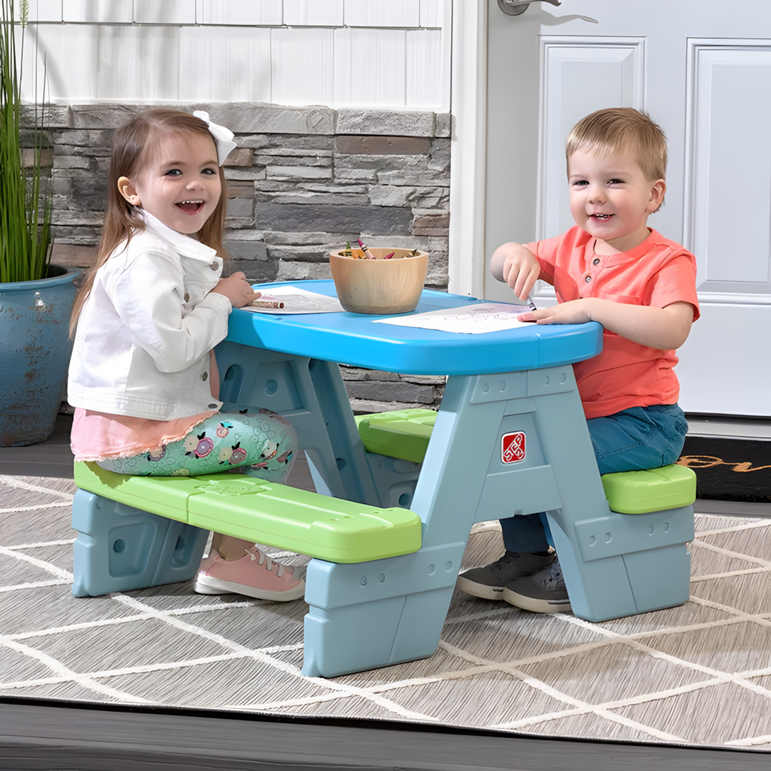 Step 2  Sun &amp; Shade Picnic Table With Umbrella