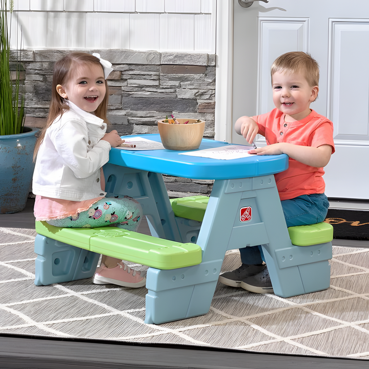 Step 2  Sun &amp; Shade Picnic Table With Umbrella
