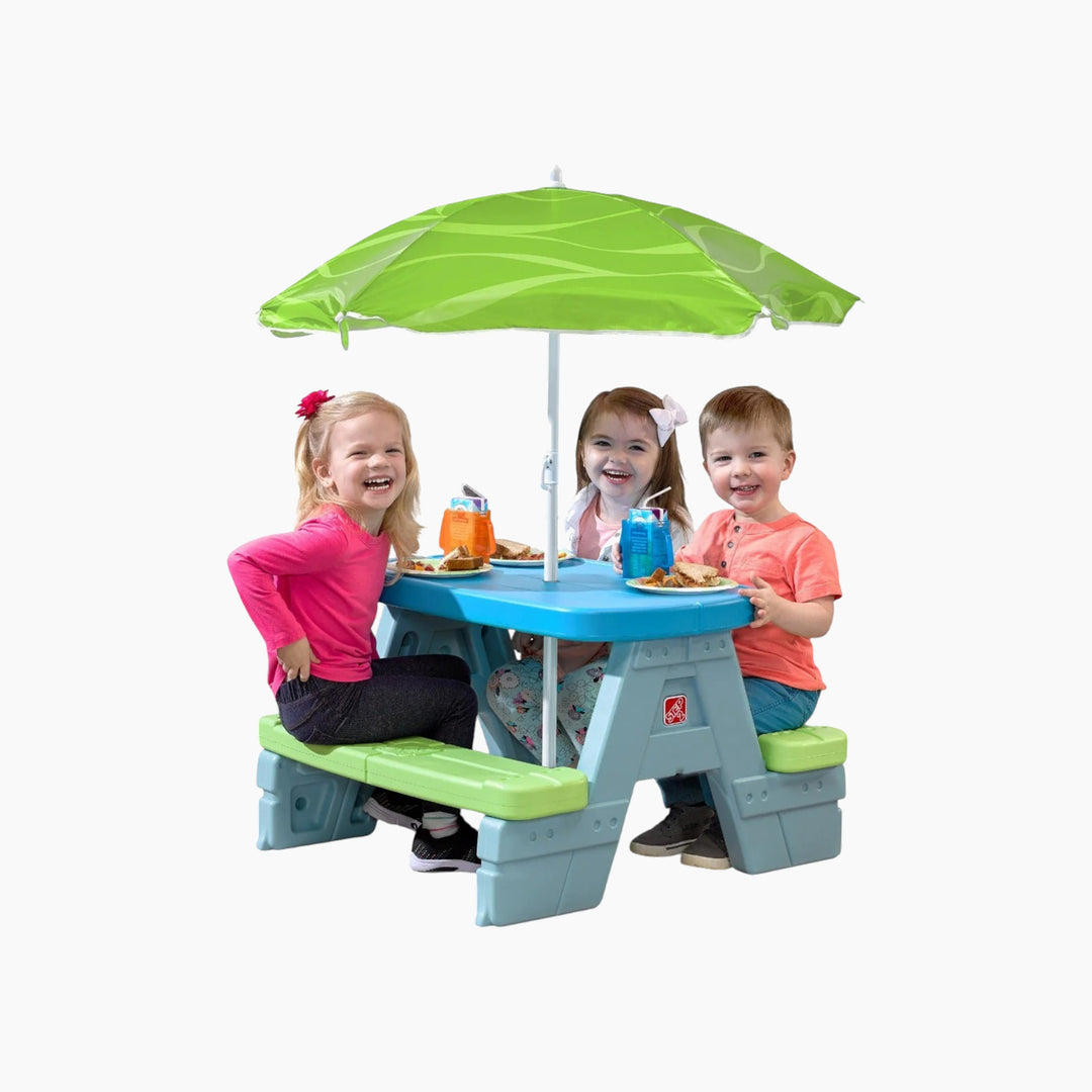 Step 2  Sun &amp; Shade Picnic Table With Umbrella