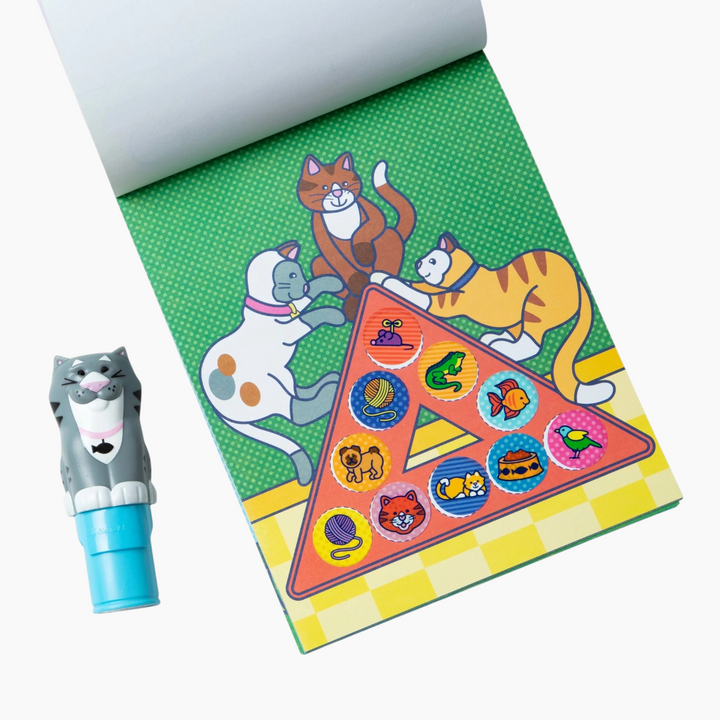 Melissa &amp; Doug Sticker Wow! Activity Pad &amp; Sticker Stamper with dog theme