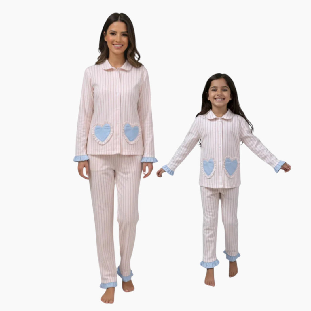 Zigzag Strand Mommy &amp; Me Pajama Set