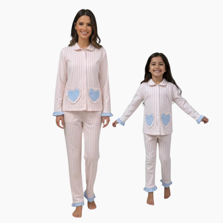 Zigzag Strand Mommy &amp; Me Pajama Set