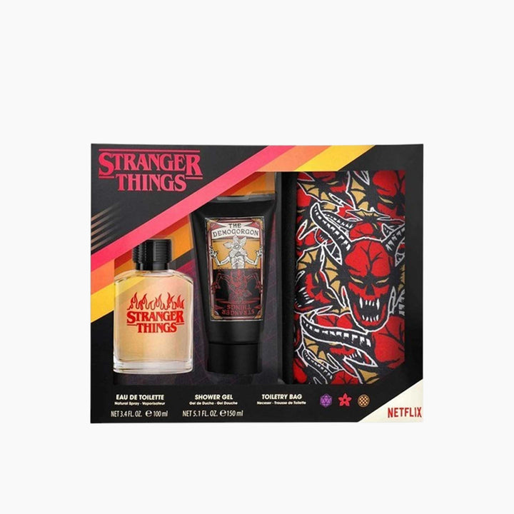 Air-Val Stranger Things EDT 100Ml + Shower Gel 150Ml + Neceser Gift Set For Kids