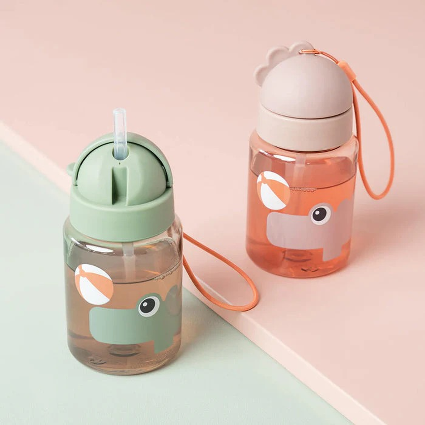 Done By Deer Straw Bottle Playground 280 Ml Done By Deer Straw Bottle Playground 280 Ml