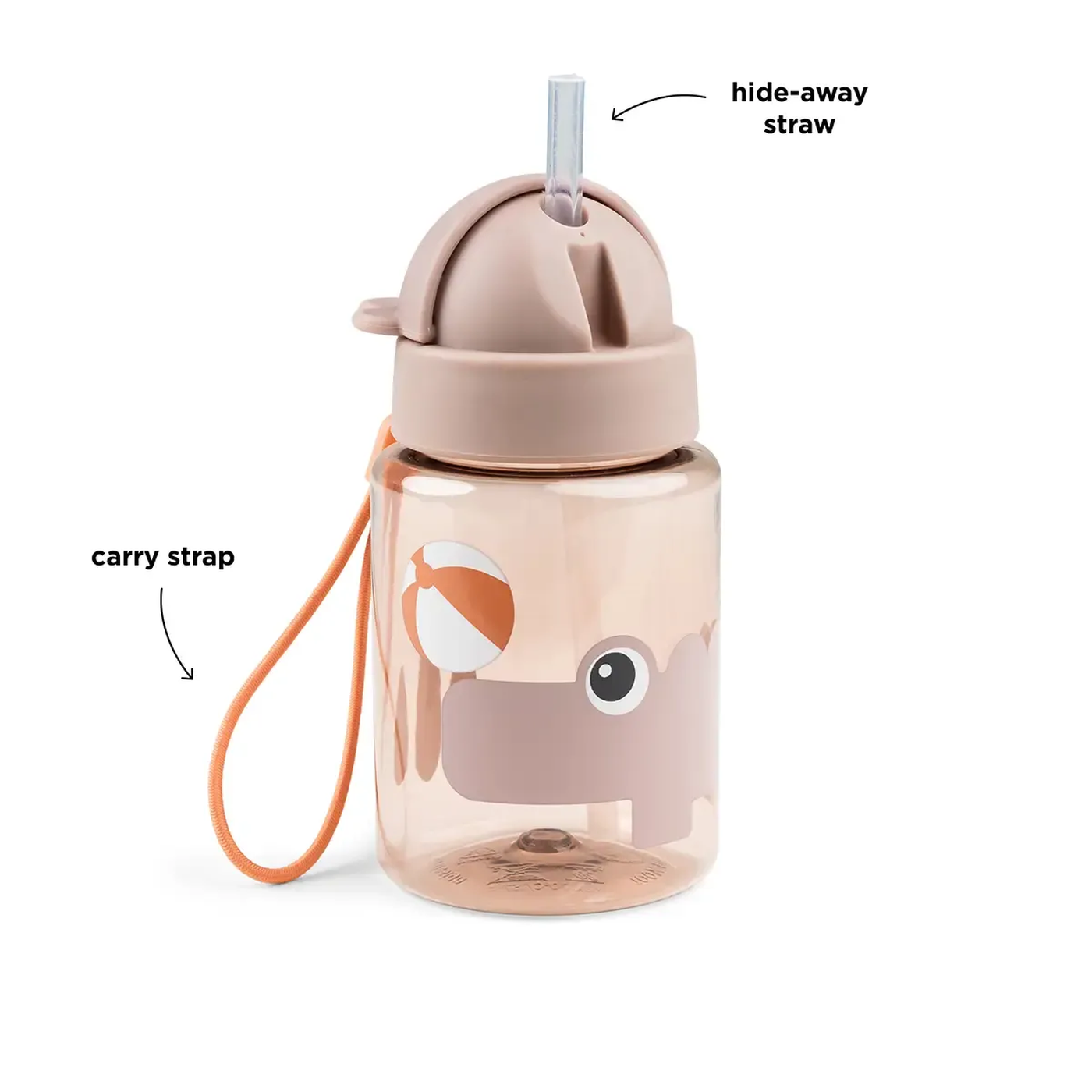 Done By Deer Straw Bottle Playground 280 Ml Done By Deer Straw Bottle Playground 280 Ml