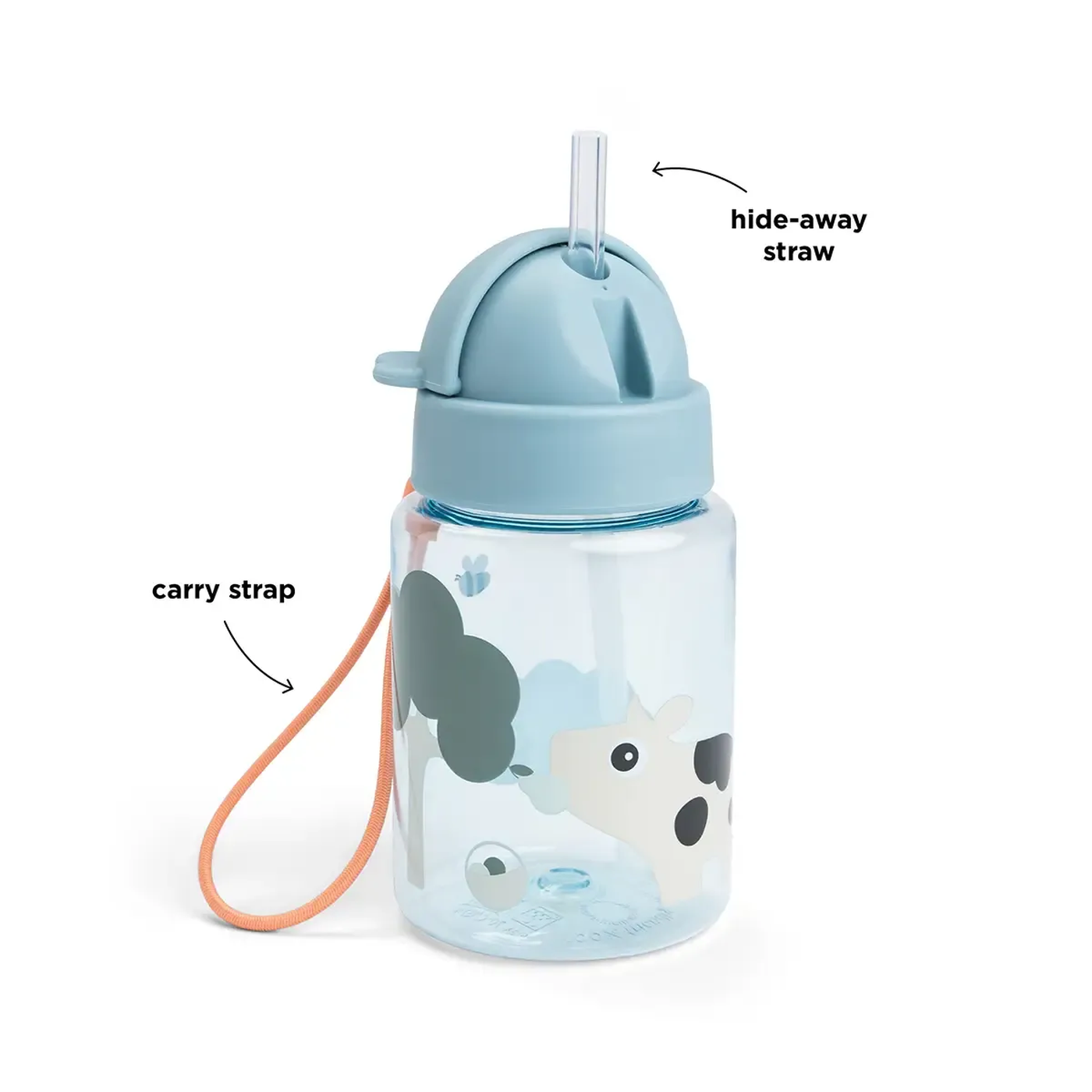 Done By Deer Straw Bottle Playground 280 Ml Done By Deer Straw Bottle Playground 280 Ml
