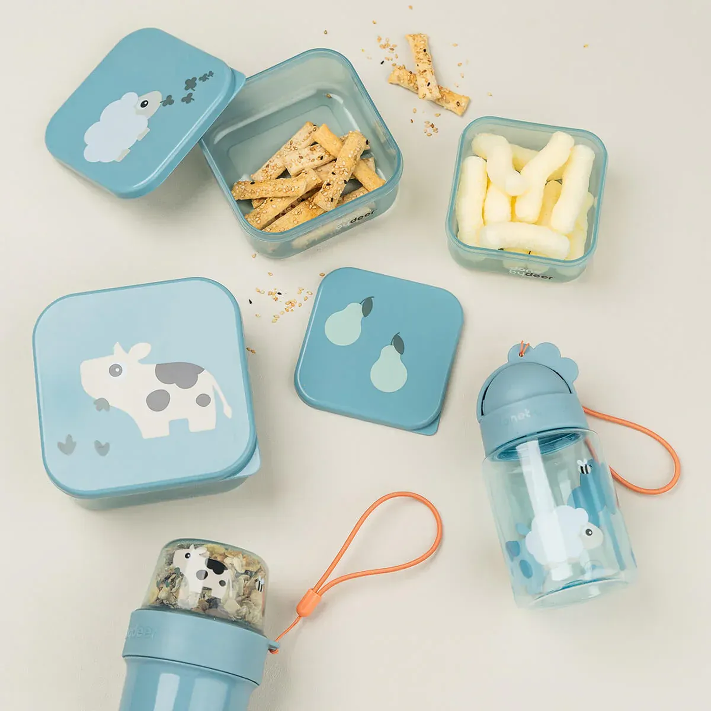 Done By Deer Straw Bottle Playground 280 Ml Done By Deer Straw Bottle Playground 280 Ml