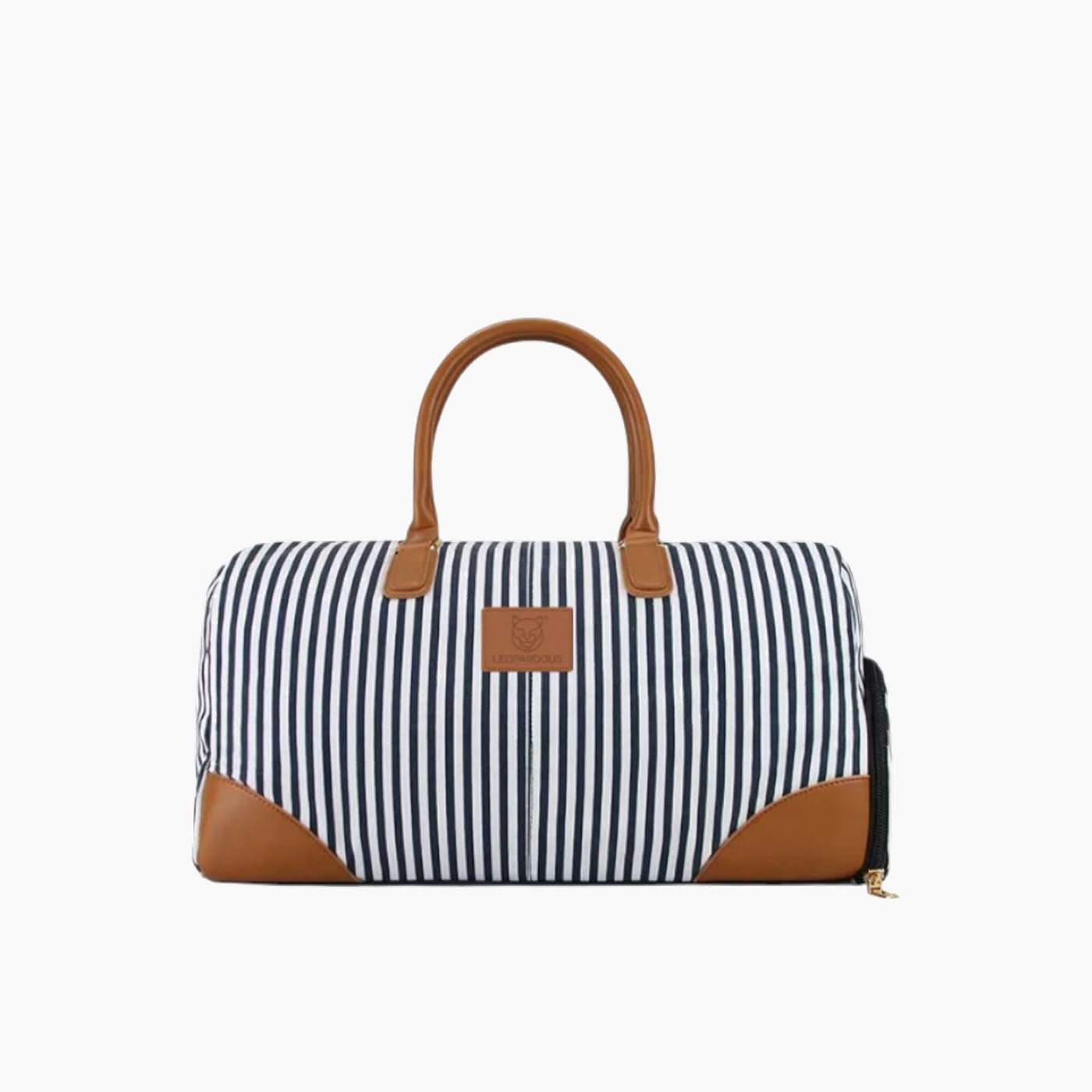 Leopardous Striped Gym Bag Leopardous Striped Gym Bag