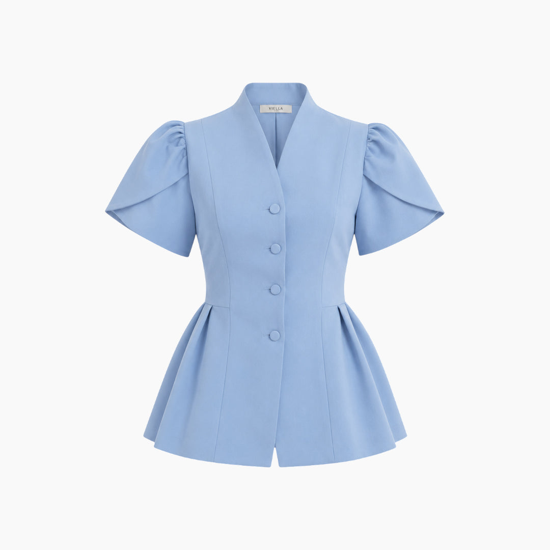 Structured Peplum Top