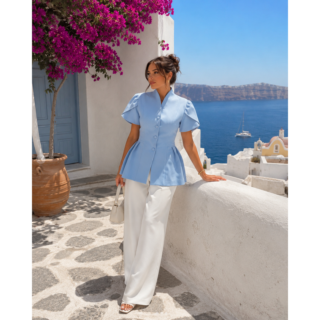 Structured Peplum Top