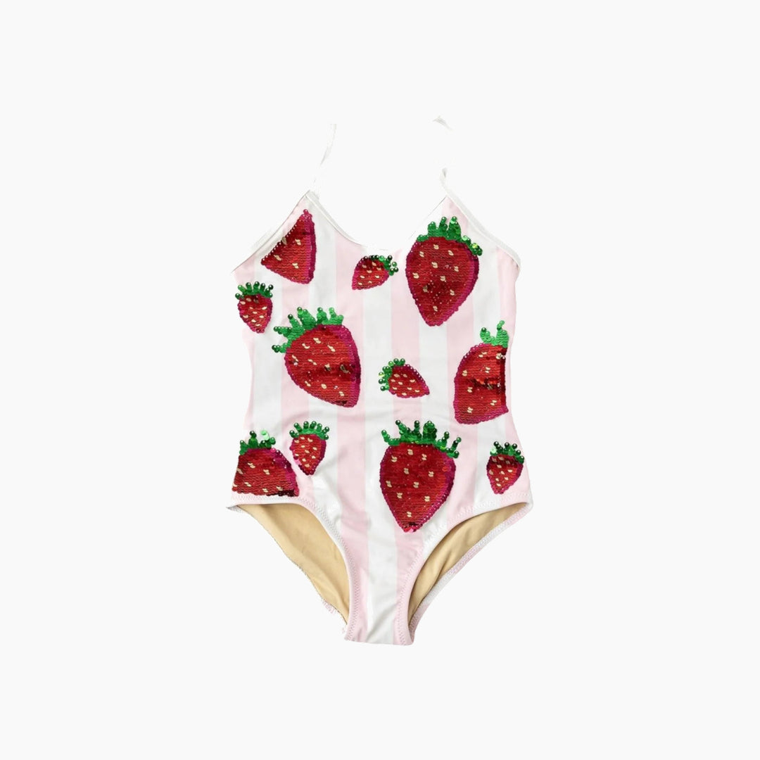 Shade Critters T3 strawberry sequin stripe swimsuit