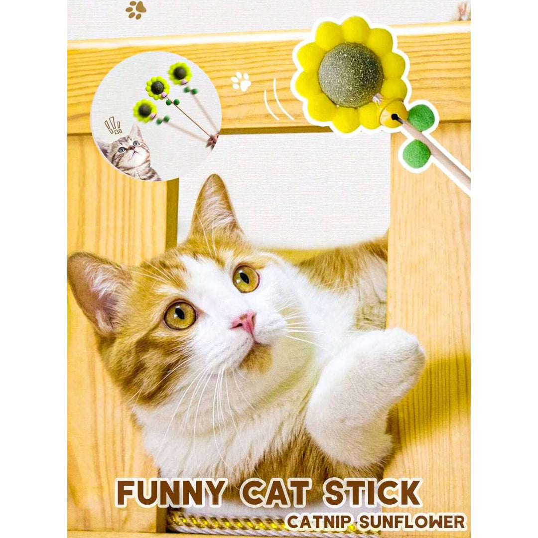 Pet Village Sunflower Cat Stick Toy